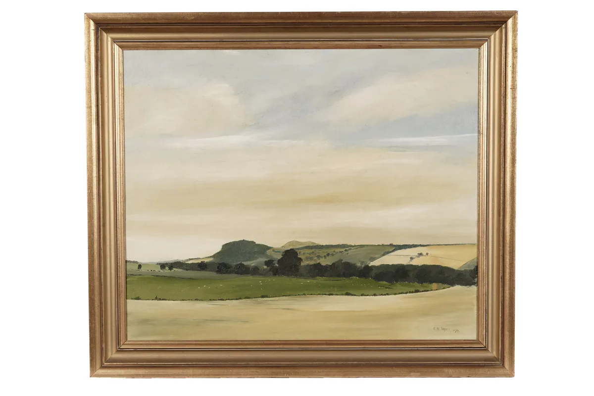 Alan Turner, Landscape Near Denholm, oil on canvas