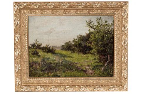 Joseph Dixon Clark, Spring Meadow, oil on board