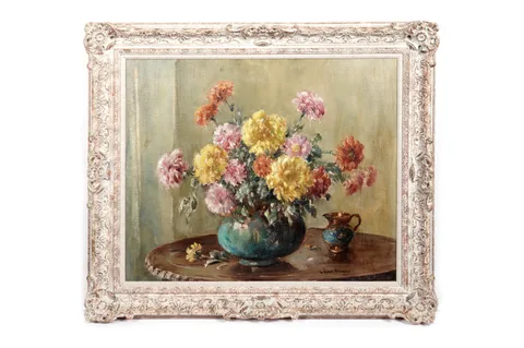 Owen Bowen, Flowers, oil on canvas