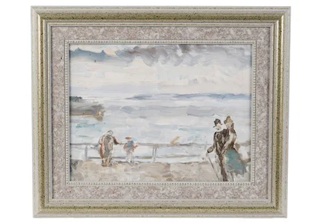 Henry George Cogle, On the Waterfront, oil on canvas