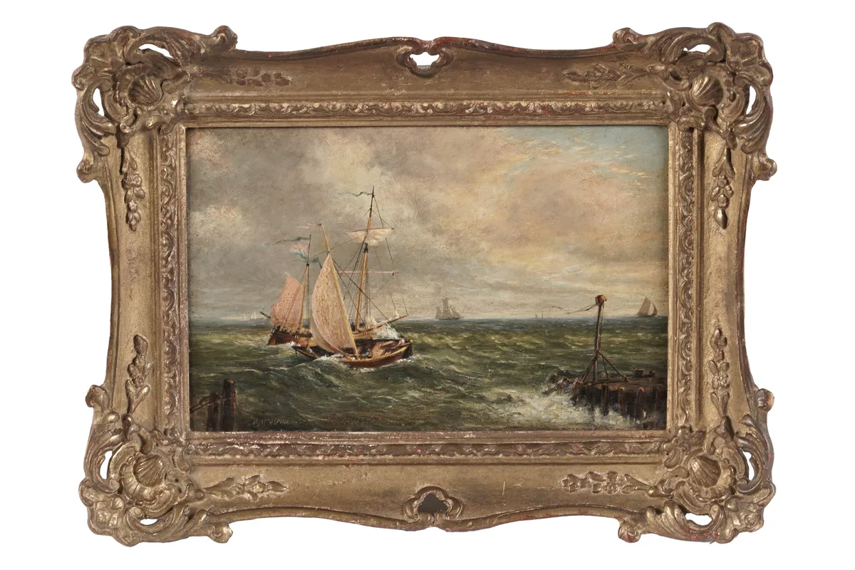 A. McAlpine, Off Harbour, oil on board