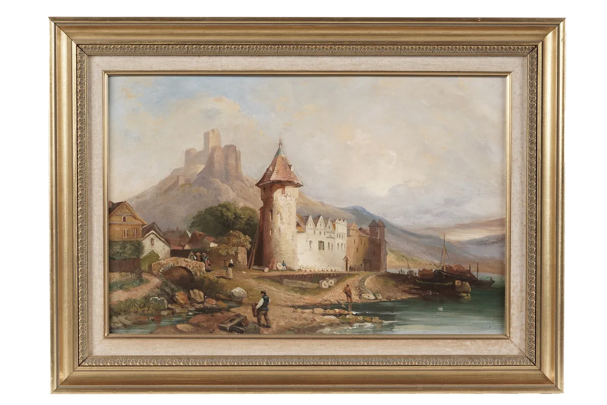 Thomas Gambier Parry, Continental Landscape, oil on board