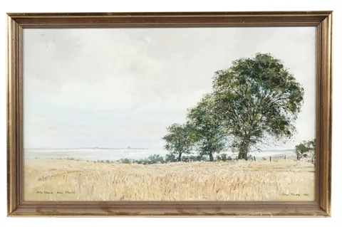 Cecil Peter Knox, Holy Island From Elwick, oil on canvas