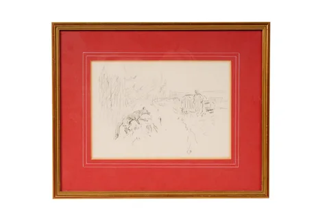 Tom Carr, The Fox, graphite on paper