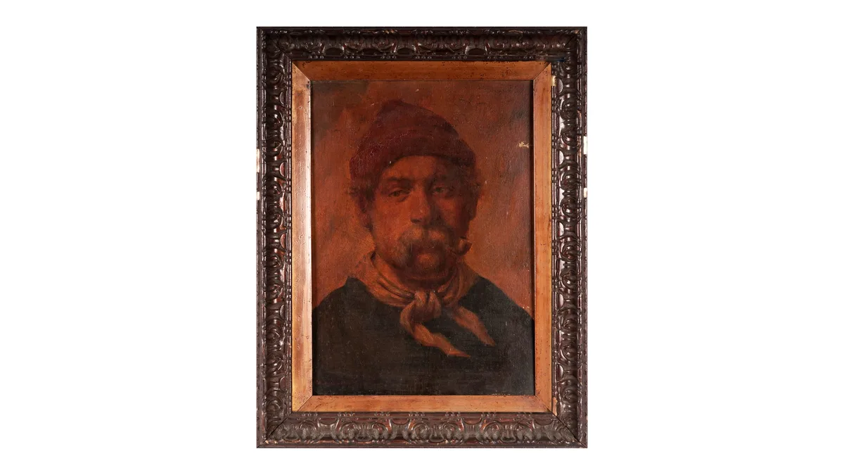 David William Haddon, Old Salt, oil on board