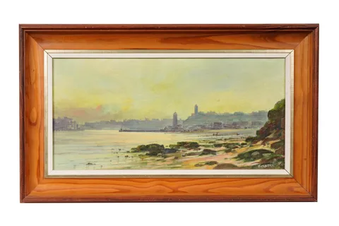 Terence McArdle, Golden Hour North Shields, oil on canvas