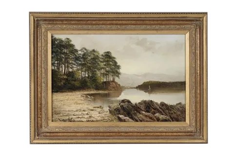 Anthony Graham, Friar's Crag, Derwentwater, oil on canvas