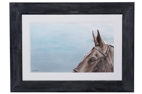 Jenny Watts, Detail of a Horse, pastel on paper