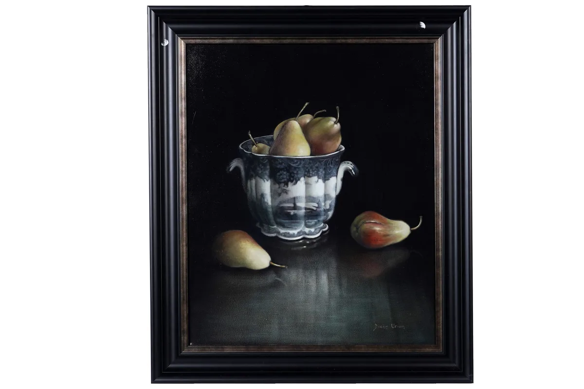 Diane Urwin, Still Life with Pears, oil on canvas