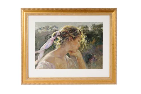 Jose Royo, The Pink Ribbon, pencil signed