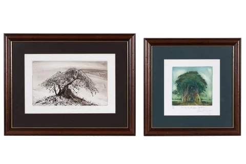Piers Browne, Kate Under a Greek Pine, pencil signed and dated 2000