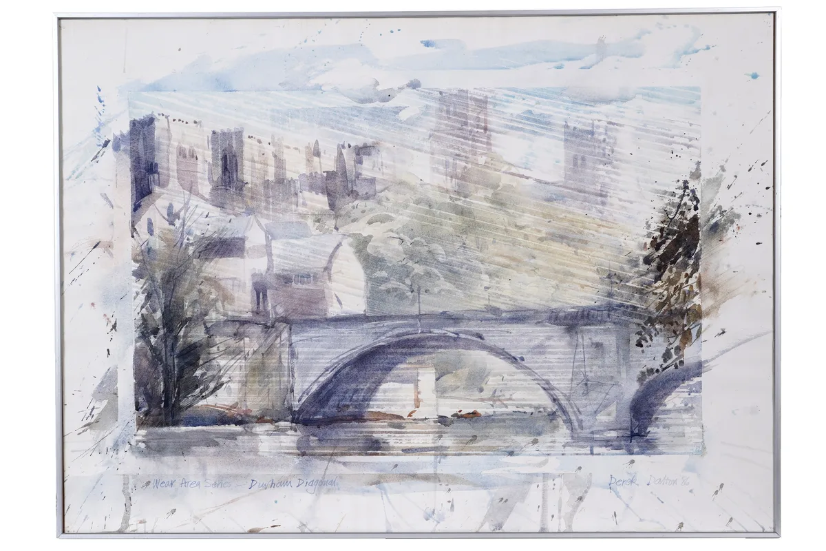 Derek Dalton, Wear Area Series - Durham Diagonal, watercolour
