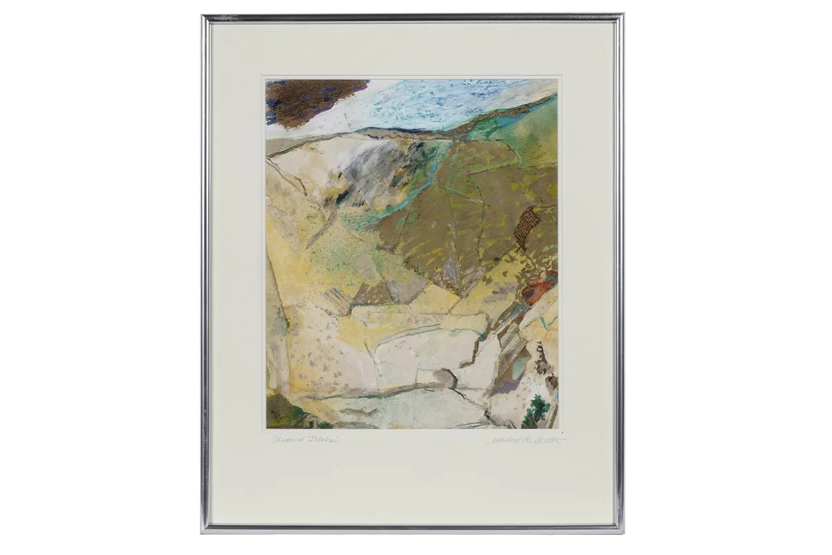 Michael Graham Bilton, Shadowed Intake, mixed media, oil, pastel, ink, and collage on paper