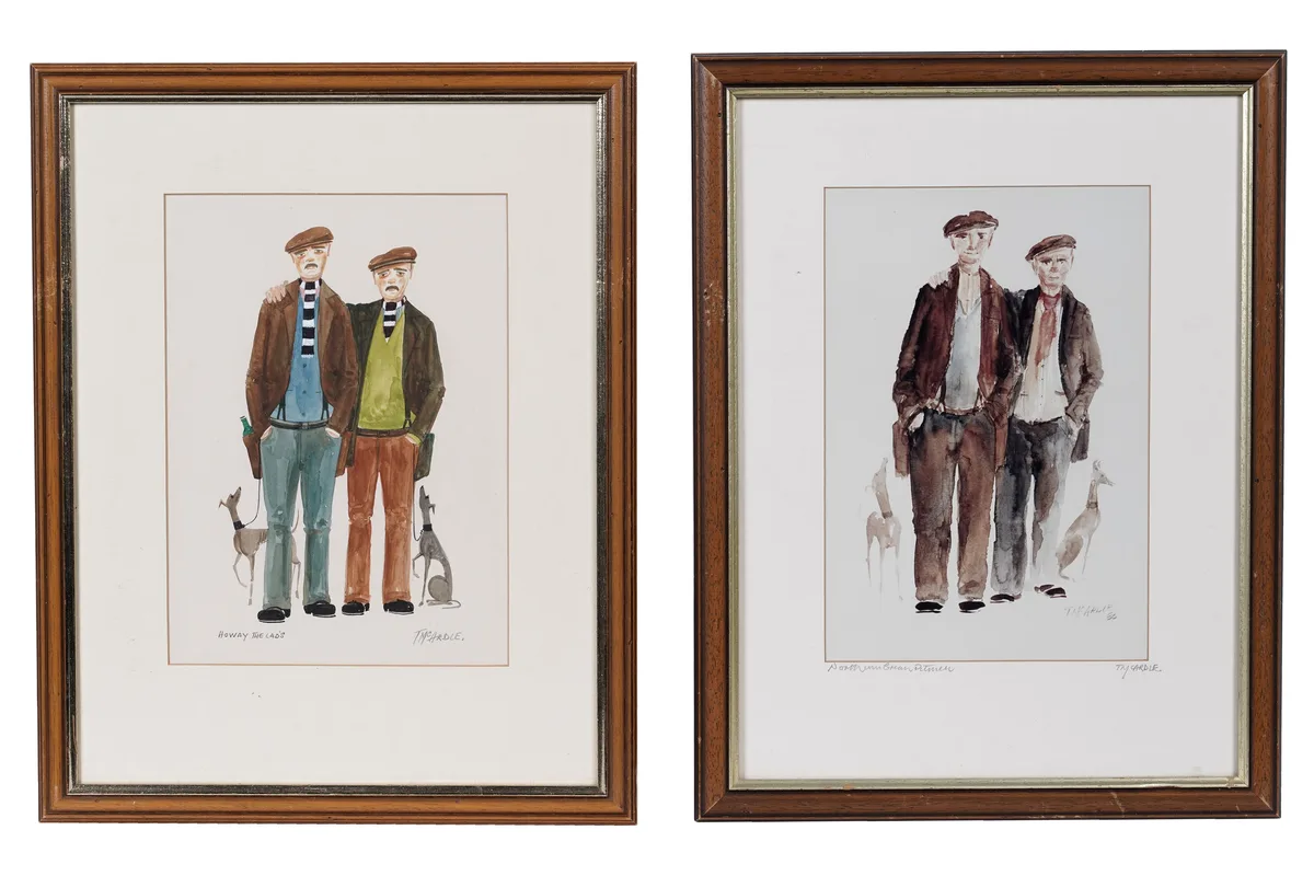 Terence McArdle, Howay the Lads | watercolour / Northumbrian Pitmen, watercolour