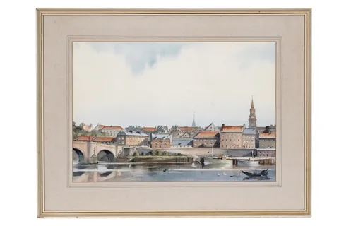 Fred Stott, Berwick-on-Tweed, watercolour