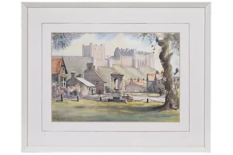 Fred Stott, Bamburgh, watercolour