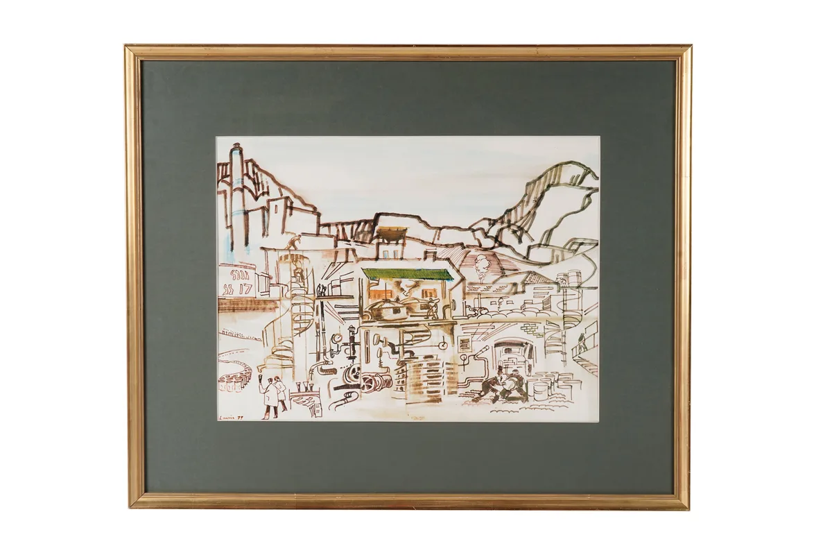 Hamish Lawrie, The Brewery Machine, offset lithographic print