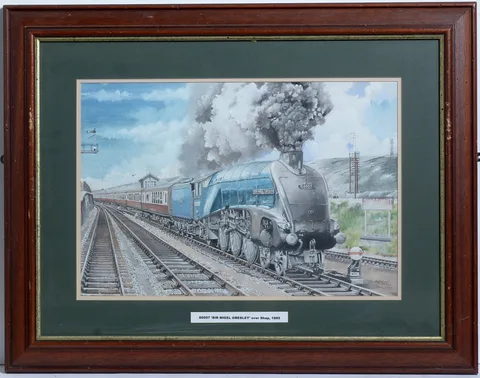 Arthur Gills, 60007 'Sir Nigel Gresley' Over Shap, 1995, watercolour