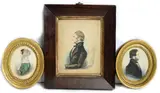 19th Century British School, A group of three portrait miniatures