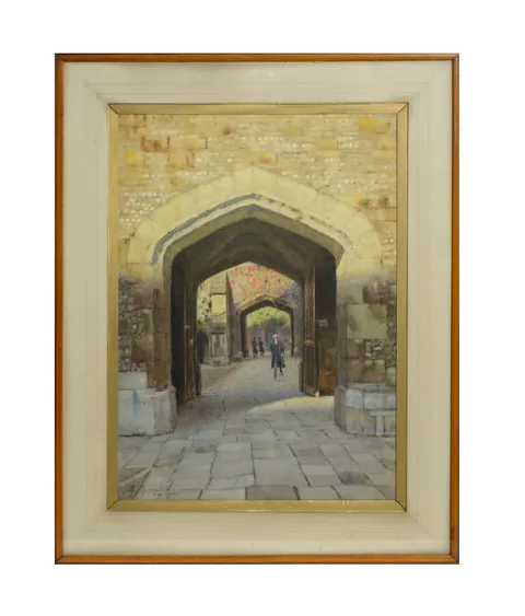 19th Century British, Winchester College, watercolour