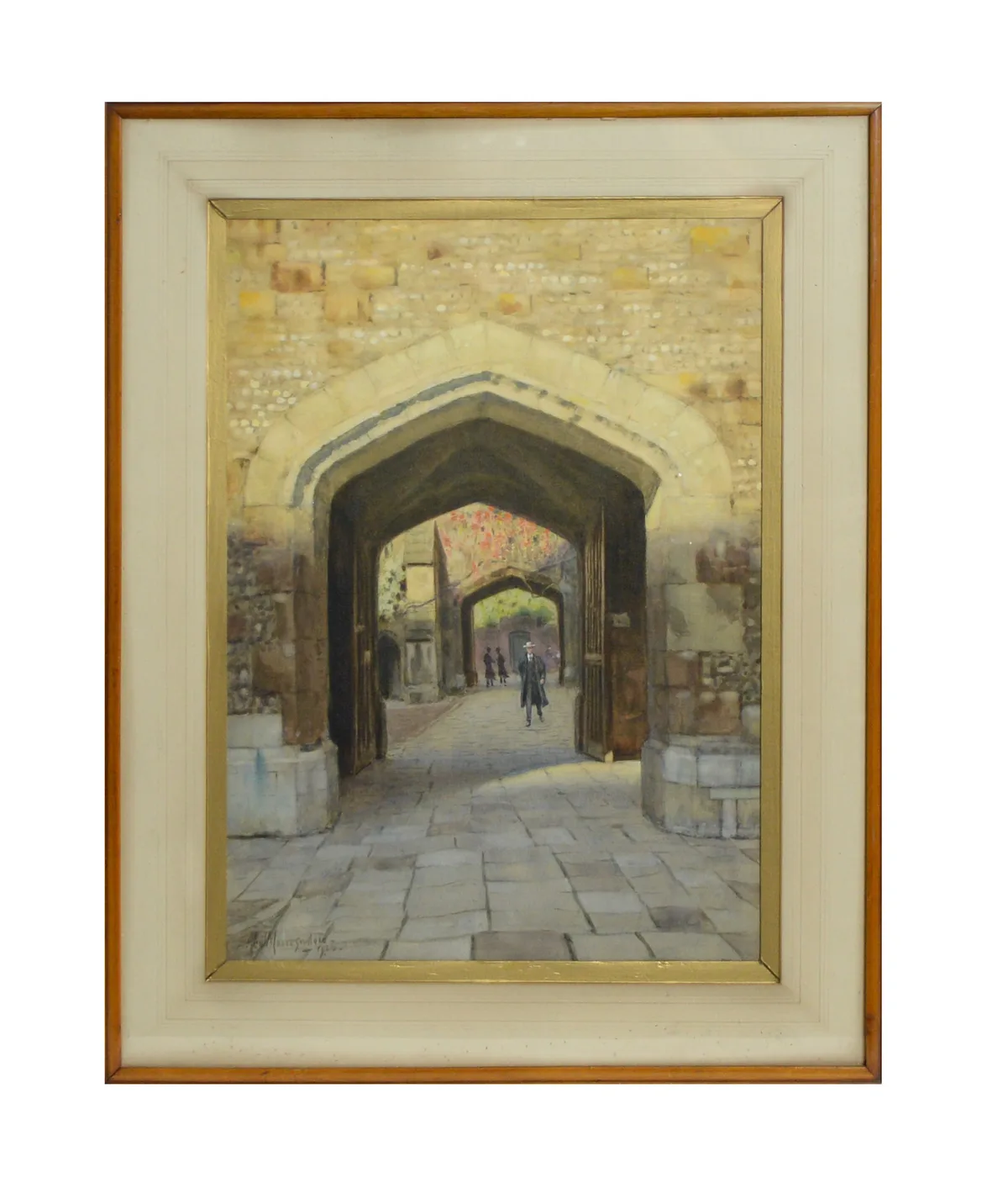 19th Century British, Winchester College, watercolour