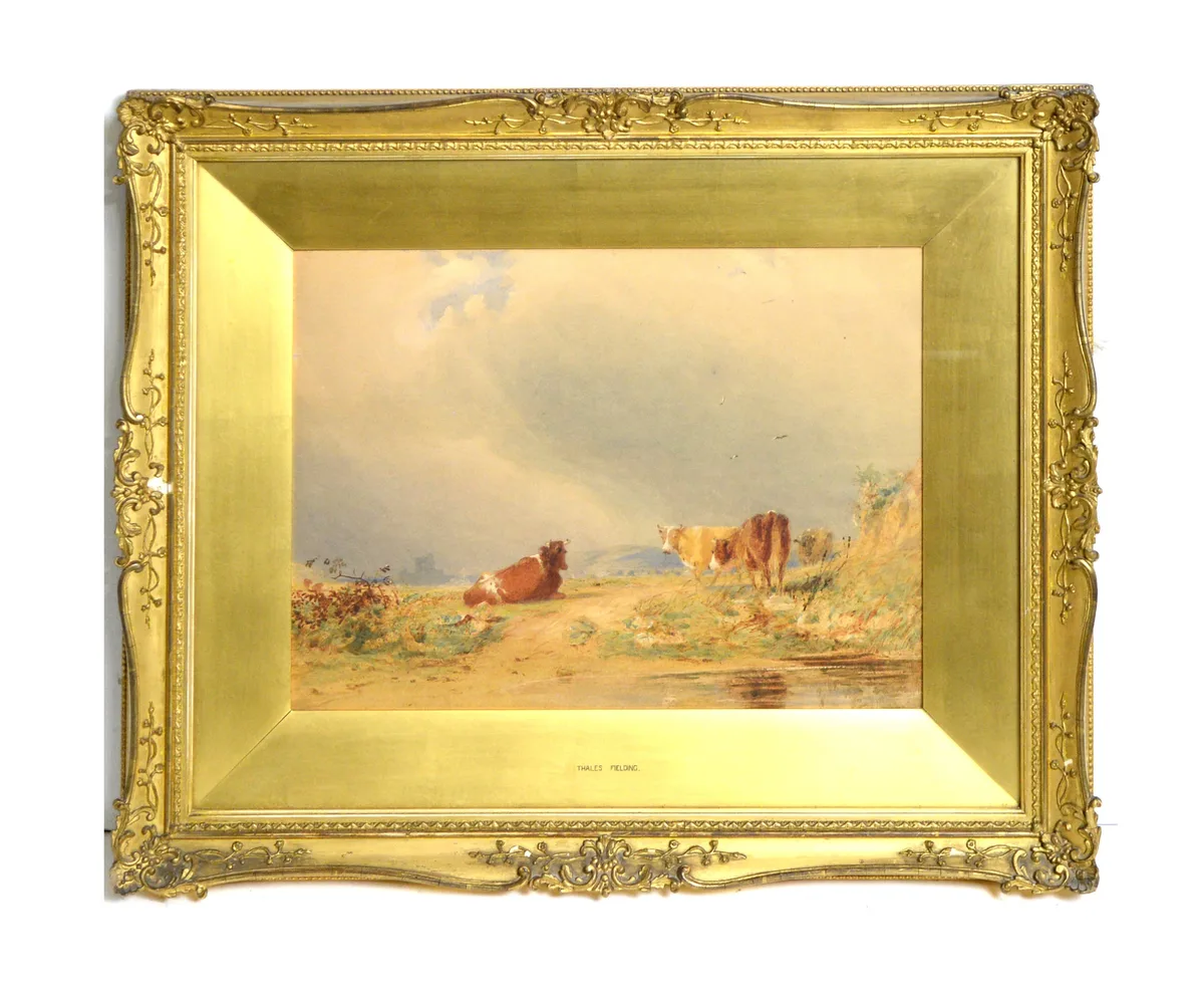 Thales Fielding, A Coming Storm, watercolour