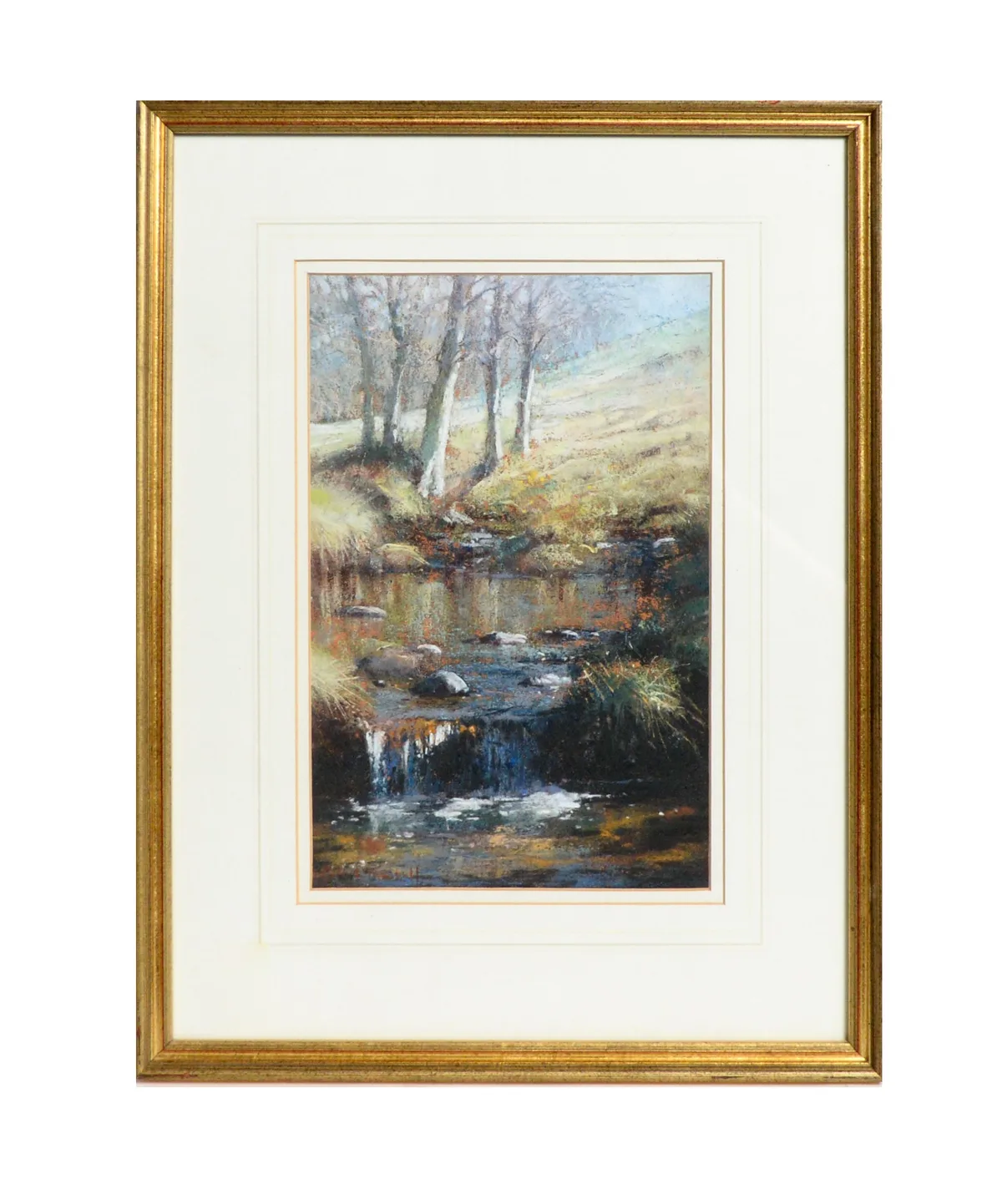 Robert "Bob" Turnbull, River Cascade, pastel