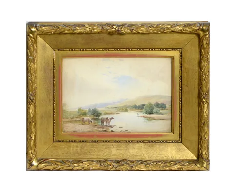 James Heron, On the Tay, watercolour