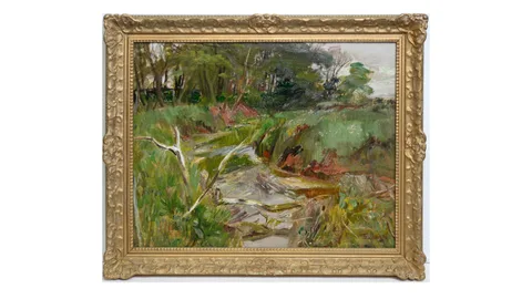 Thomas William Pattison, Winding Path of the River, oil on board