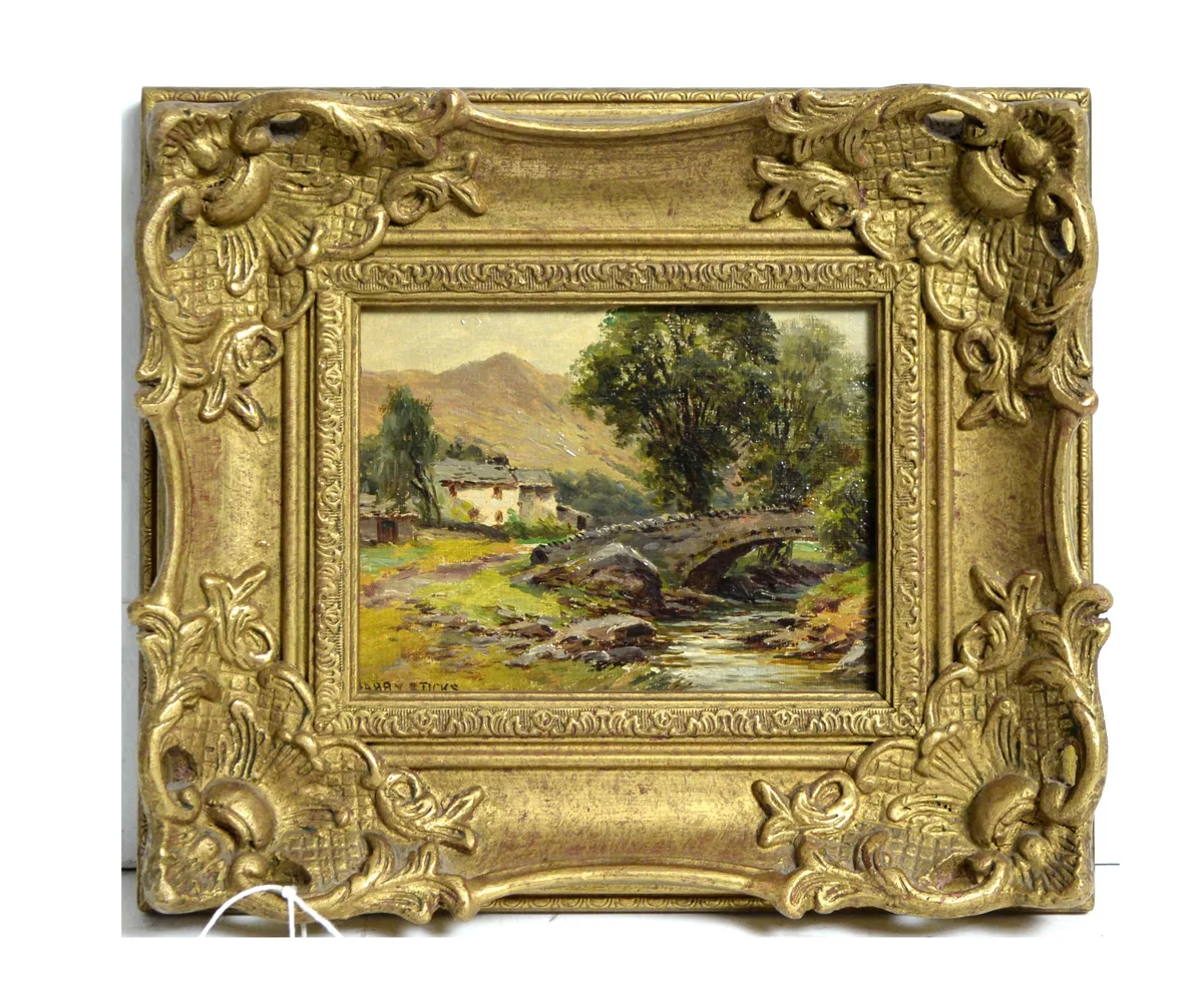 Harry Sticks, Cockley Beck, oil on board