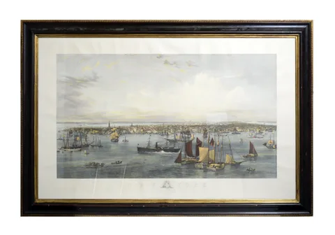 John William Hill, New York, hand-tinted engraving by C. Nottingham