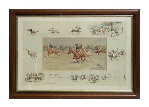 "Snaffles" Charles Johnson Payne, Carpet Beaters v Bobbery Wallahs, pencil signed to the margin