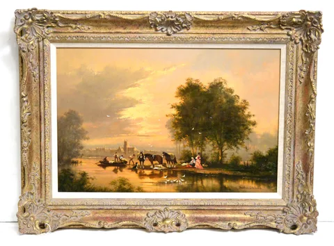 Gudrun Sibbons, At the Conclusion of the Picnic, oil on canvas