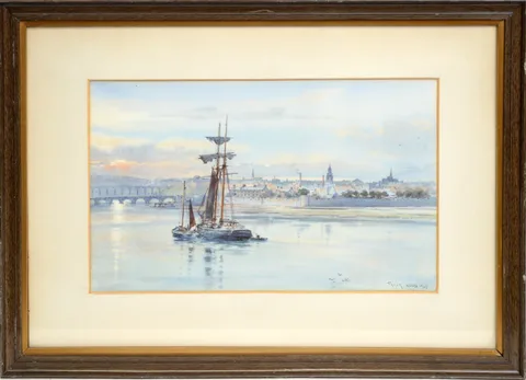 Frank Watson Wood, Berwick-upon-Tweed, watercolour
