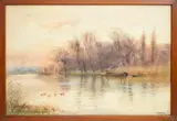 Henry Charles Fox, The Thames at Hampton Court