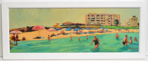 Peter Collins, Spain Holiday 1960, oil on board