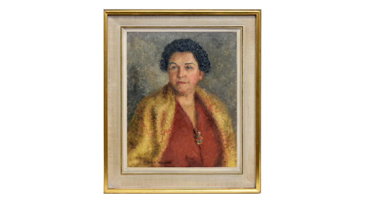 Sonia Mervyn, Portrait of Lady Ropner, oil on canvas