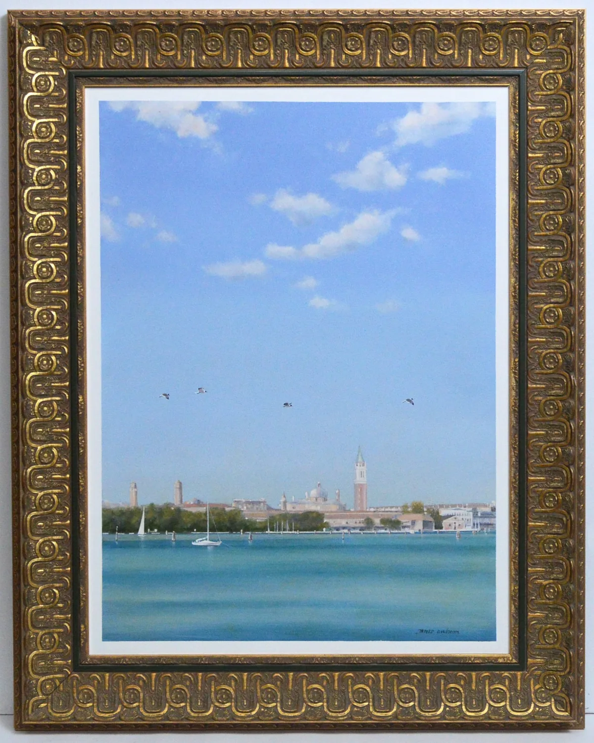 Renzo Andreon, Venetian Horizon, oil on canvas