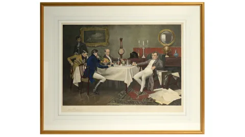 Harold H. Piffard, Portrait of Napoleon Bonaparte on St. Helena, pencil signed to the margin