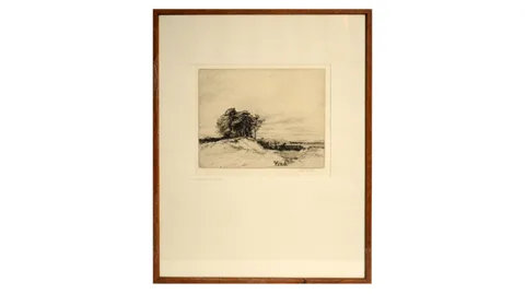 Alfred Bentley, Near the Braid Hills, Edinburgh, pencil signed and titled to the margin