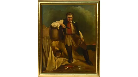 Robinson Elliott, Smuggler Resting, oil on canvas