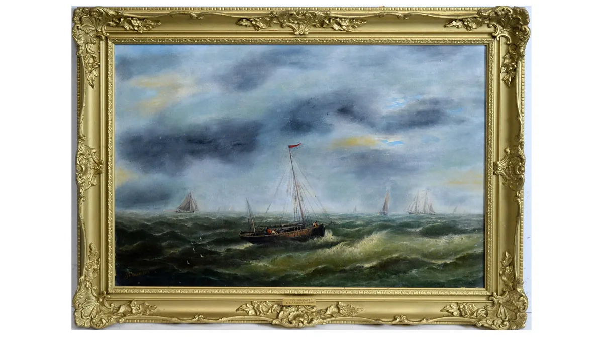J. J. Classens, Off Margate, oil on canvas