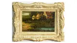 John Falconer Slater, Farmstead with Wild Blooms