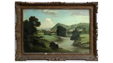Bertram Nicholls, A Shropshire Landscape, oil on board
