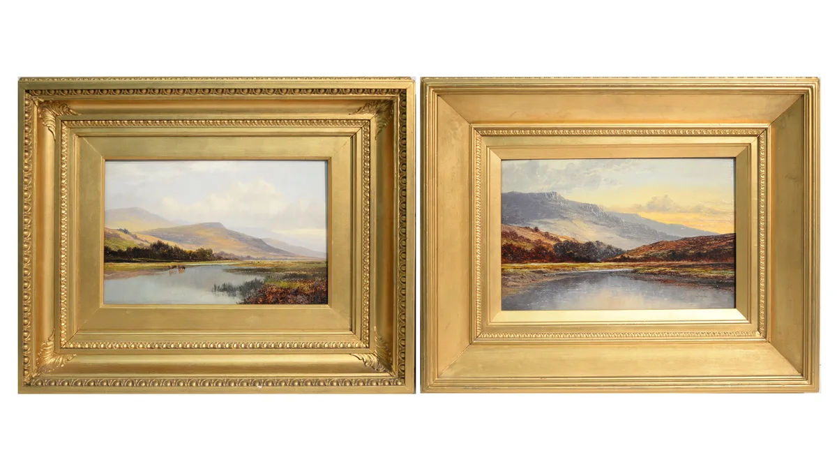 Frank Thomas Carter, A Pair of Landscape Views, one signed in pencil verso, both titled (one indistinctly) verso