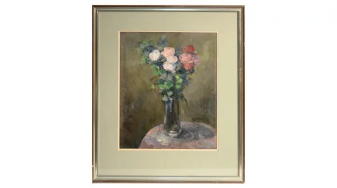 Leonard Beard, Roses, oil on panel