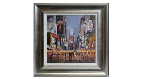 Henderson Cisz, After Dark, Times Square, limited-edition embellished canvas print on board, 187/295