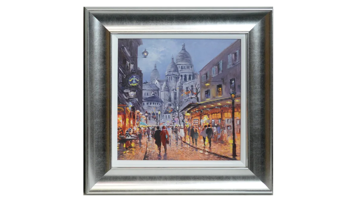 Henderson Cisz, Sacre Coeur, Midnight, limited-edition embellished canvas print on board, 170/295