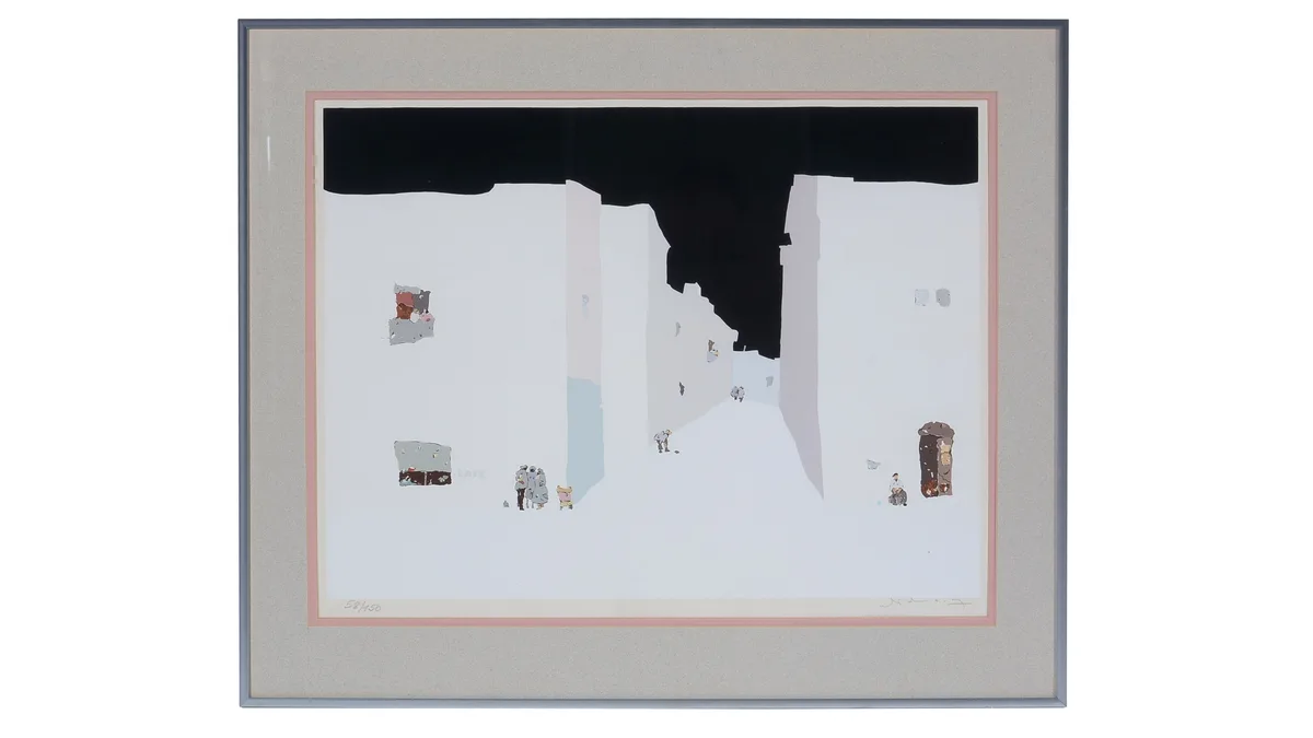 Ricardo Wolfson, Cafe, limited edition screenprint, 58/150