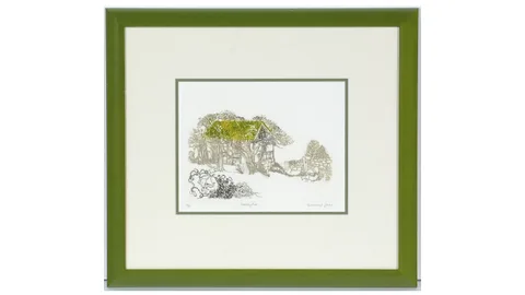 Rosamund Jones, Sleeping Fox, limited-edition colour etching, 10/20
